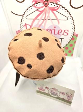 Chocolate Chip Cookie Beret Fascinator – Food Themed Mini Hat for Adults, Kids & Pets, Novelty Headpiece