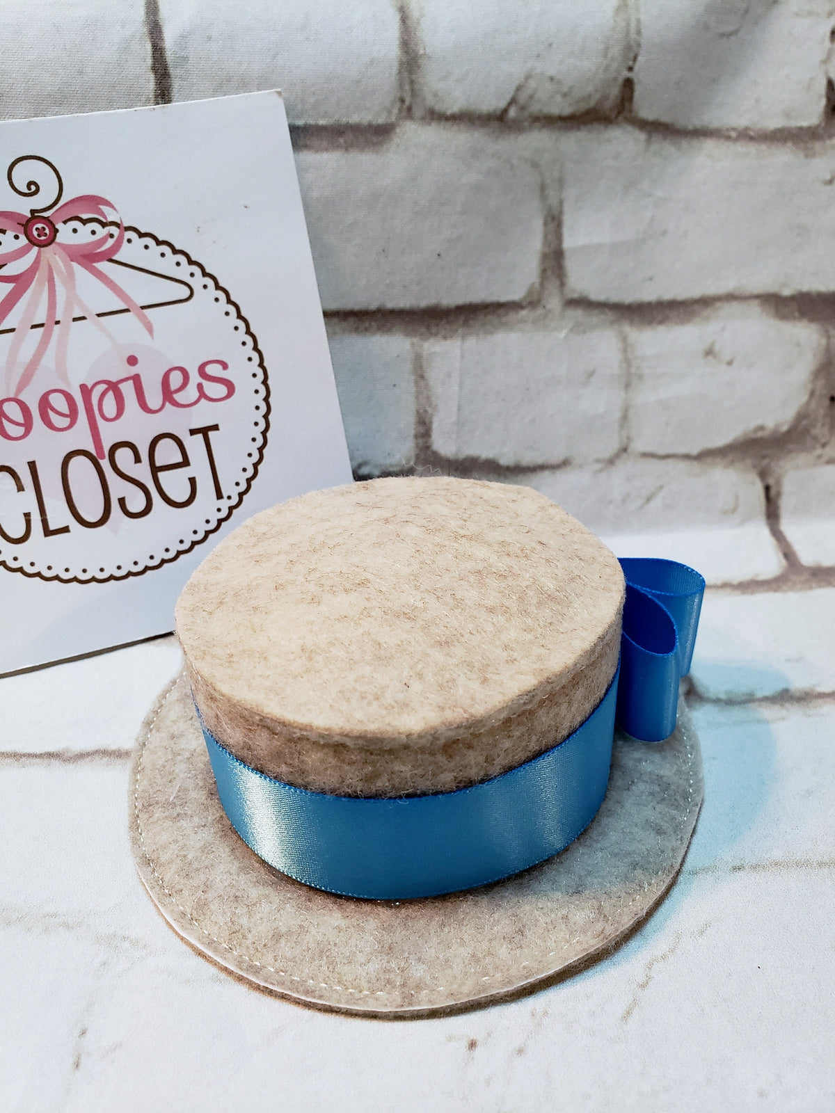 Barbershop Quartet Mini Skimmer Hat – Felt Hat with Ribbon for Adults, Kids & Pets, Vintage Costume