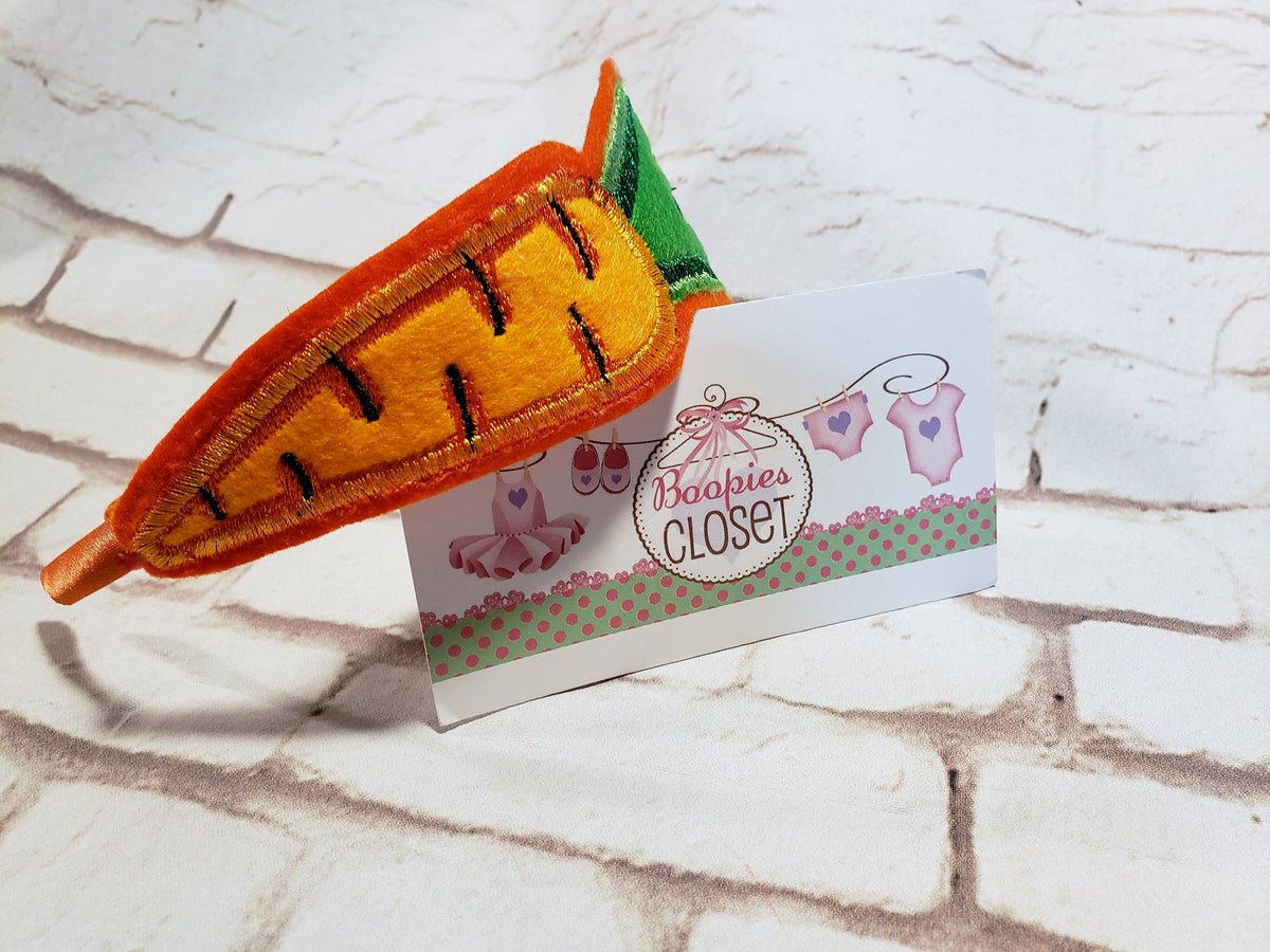 Embroidered Carrot Headband – Easter Bunny Hair Accessory for Kids & Pets, Spring Holiday Headband