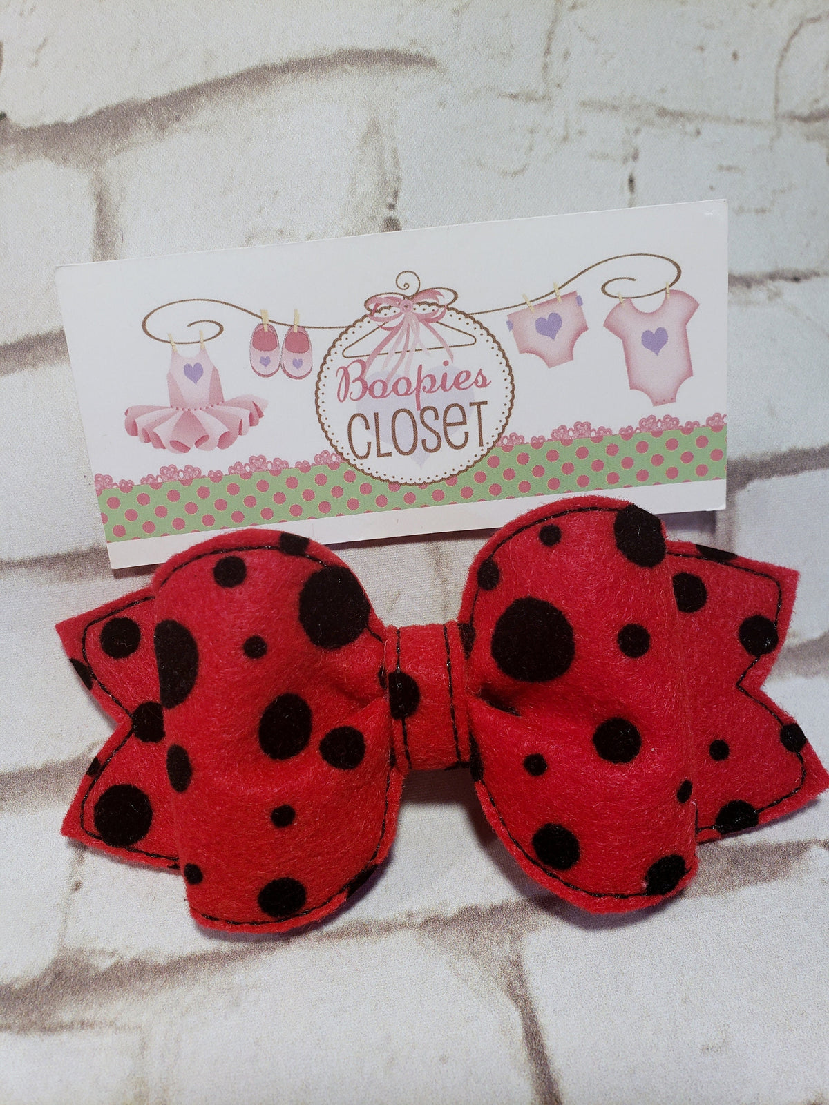 3D Felt Pinch Bow Barrette or Headband – Handcrafted Hair Bow for Girls, Kids Hair Accessory