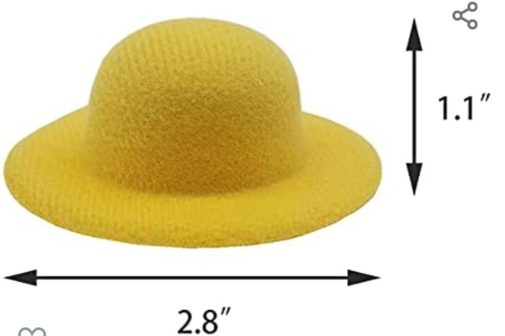 Design Your Own Mini Bowler Hat Barrette – 3" Customizable Pet Costume Hat, DIY Hair Accessory