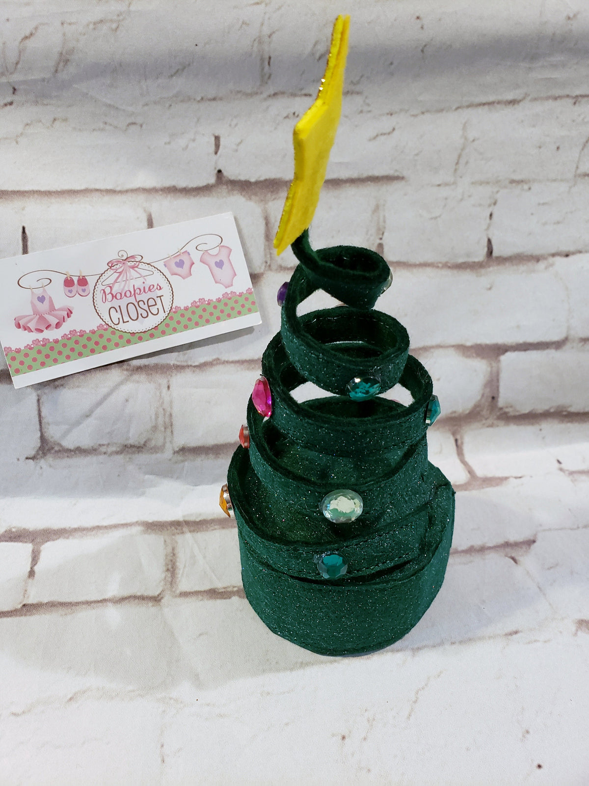 Spiral Christmas Tree Mini Top Hat – Mad Hatter Holiday Hat for Adults, Kids & Pets