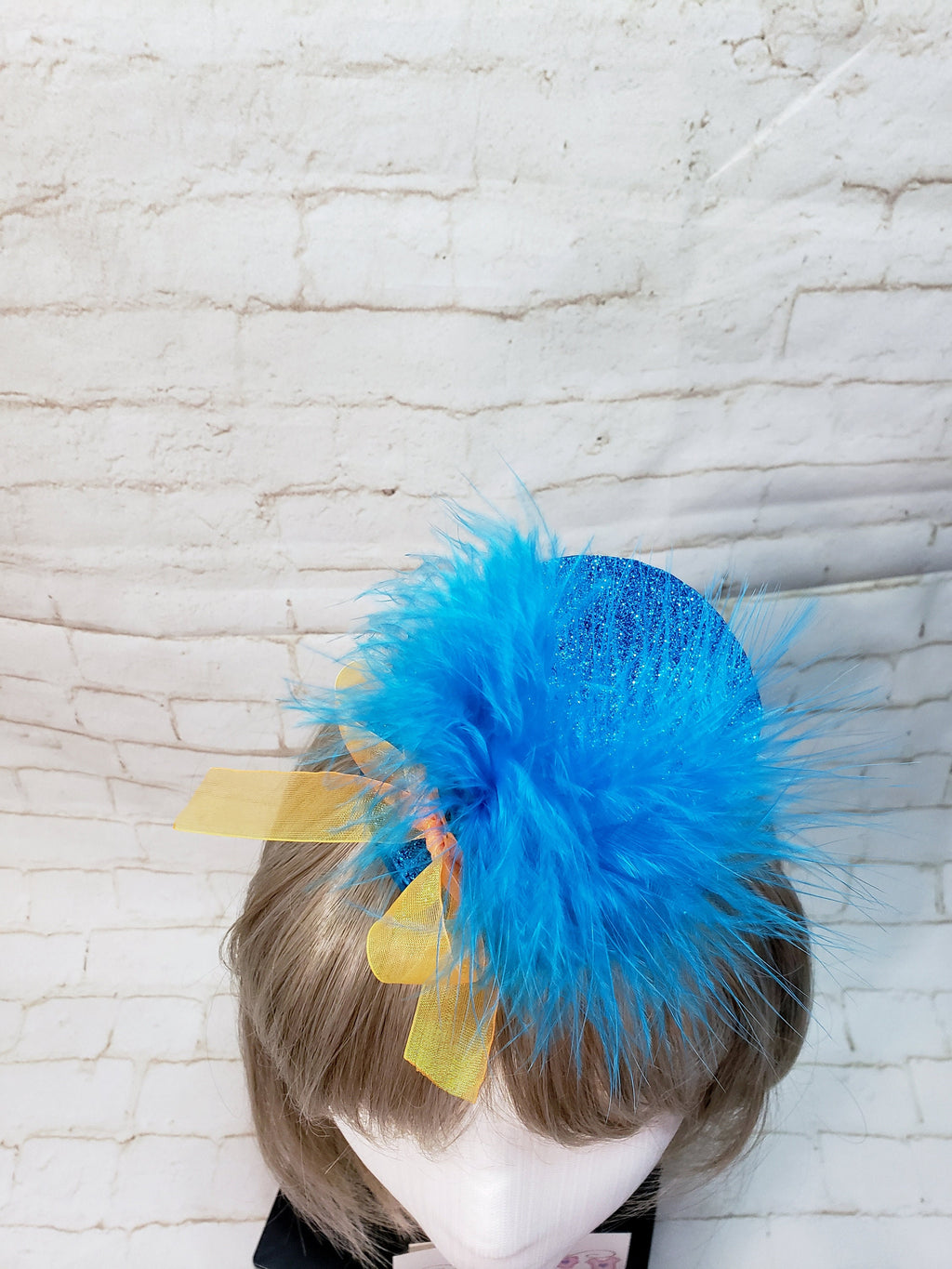 Sparkle Feathered Mini Top Hat – Derby Fascinator for Women, Adults & Kids, Costume Party Hat