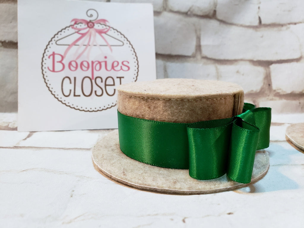 Barbershop Quartet Mini Skimmer Hat – Felt Hat with Ribbon for Adults, Kids & Pets, Vintage Costume