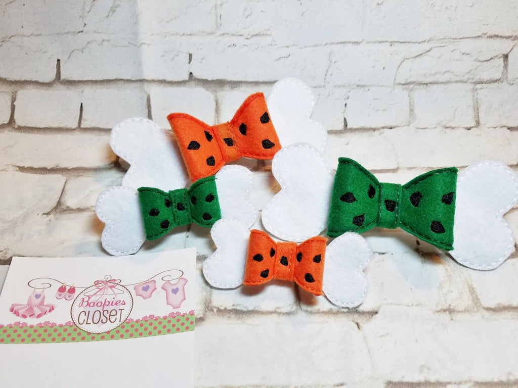 Stone Age Bone 3D Embroidered Bow – Prehistoric Costume Headband for Kids & Pets