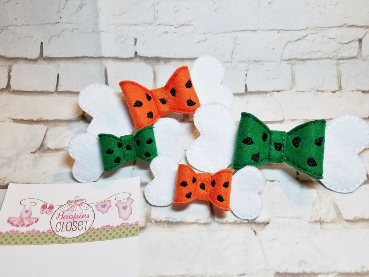 Stone Age Bone 3D Embroidered Bow – Prehistoric Costume Headband for Kids & Pets