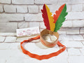 Native American Mini Feather Headband – Thanksgiving Costume Hat for Adults, Kids & Pets