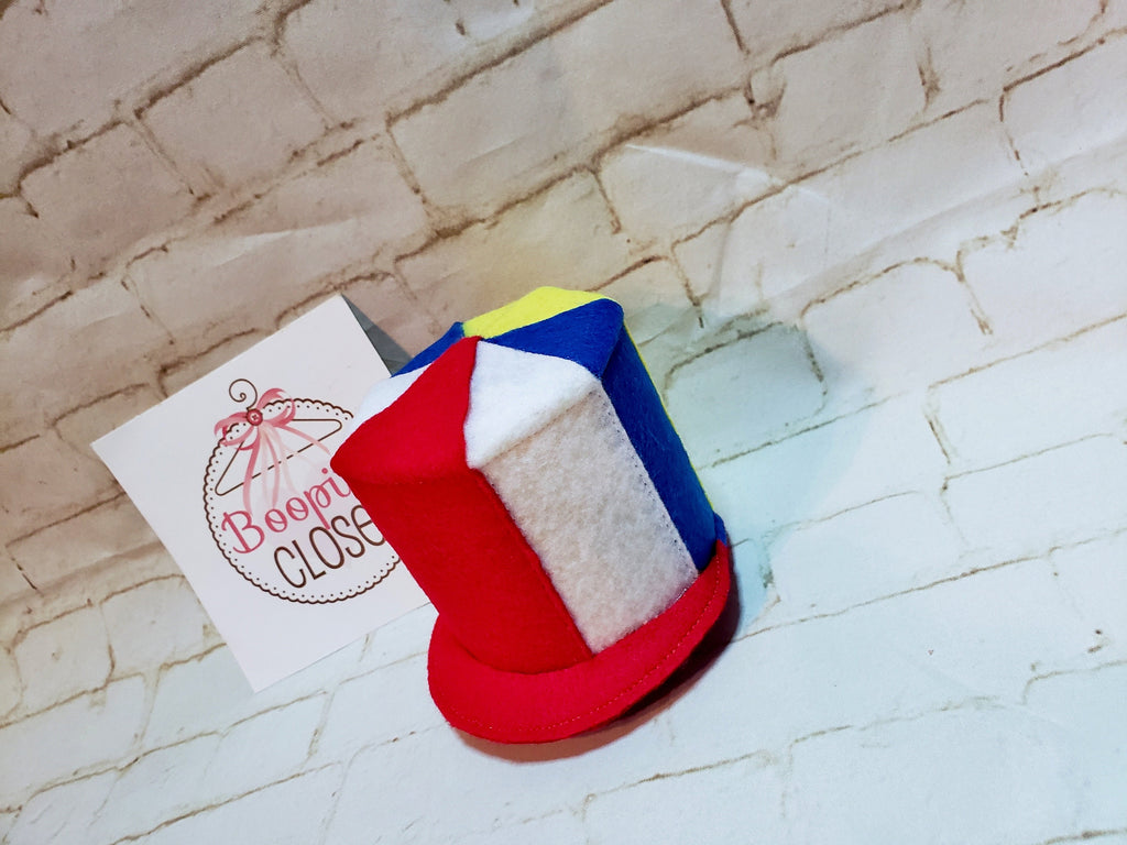 Custom Hot Dog Mini Top Hat – Novelty Food Felt Derby Hat, Funny Costume Fascinator for Adults & Kids