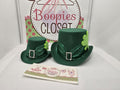 St. Patrick's Day Mini Top Hat – Leprechaun Buckle & Clover Accent Costume Hat for Adults & Kids