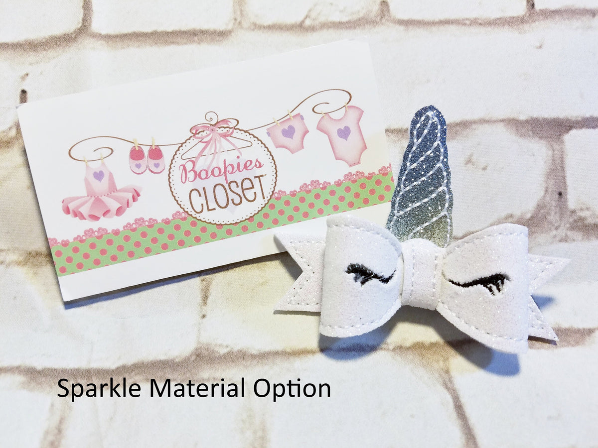 Unicorn 3D Felt Bow Headband – Magical Hair Barrette or Alligator Clip for Girls & Kids