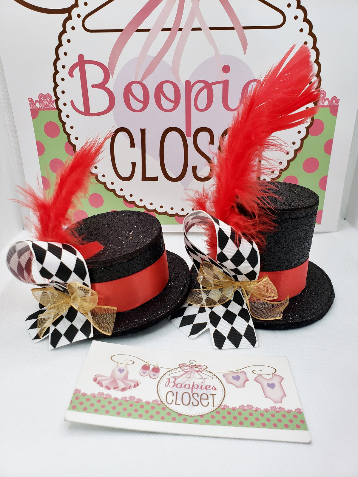 Ringmaster Sparkle Mini Top Hat – Circus Costume Headband with Feather Accent for Adults & Kids