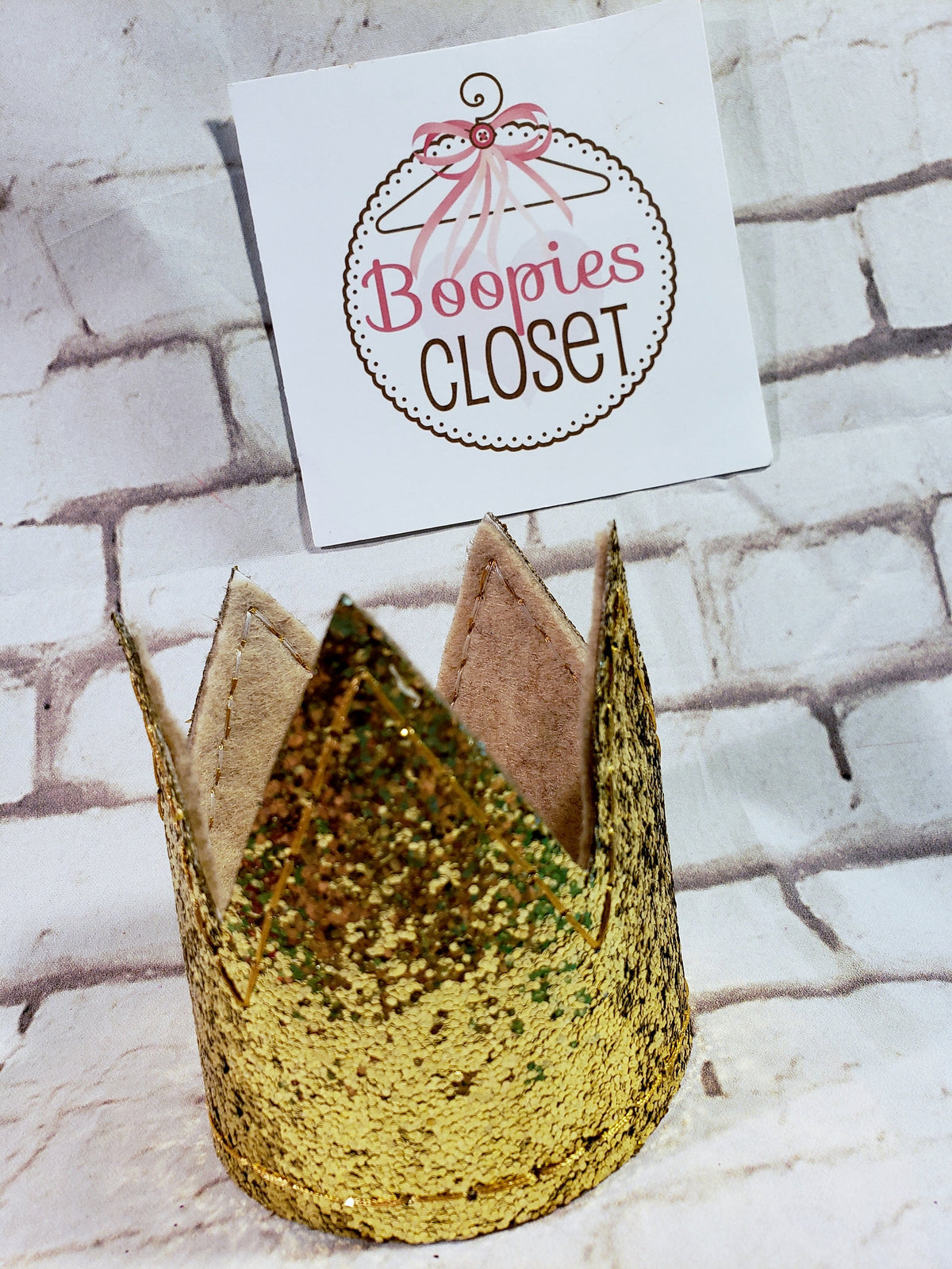 Mini Sparkle Gold Crown – Newborn Baby Photo Prop, Princess Costume Headpiece for Girls
