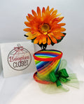 Rainbow Flower Pot Mini Top Hat – Dance & Parade Costume Hat for Adults, Kids & Pets