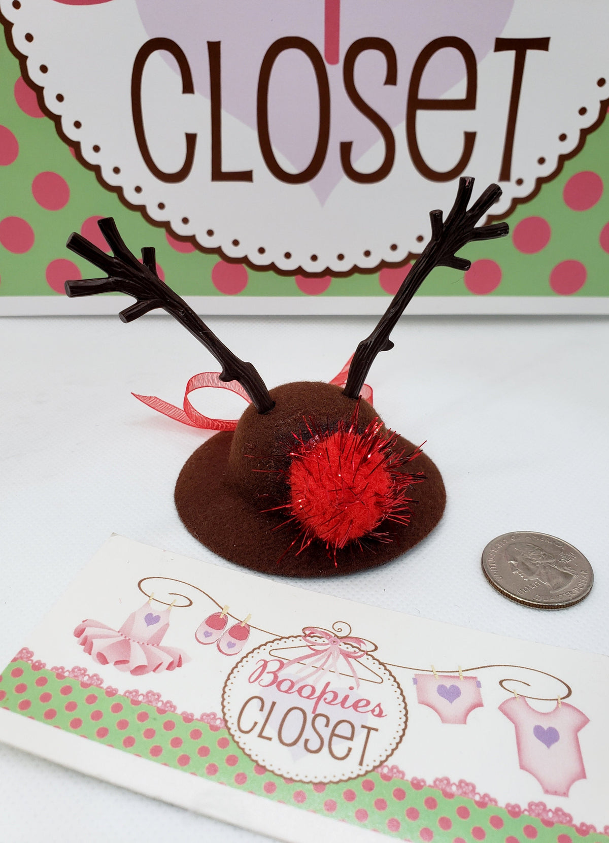 Snowman & Reindeer Mini Hat Barrette – Holiday Winter Hair Clip for Kids & Pets, Christmas Accessory