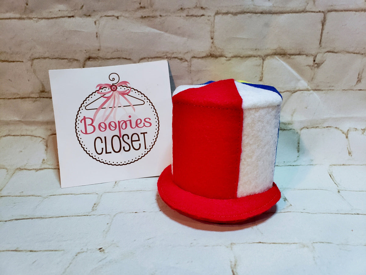 Custom Hot Dog Mini Top Hat – Novelty Food Felt Derby Hat, Funny Costume Fascinator for Adults & Kids