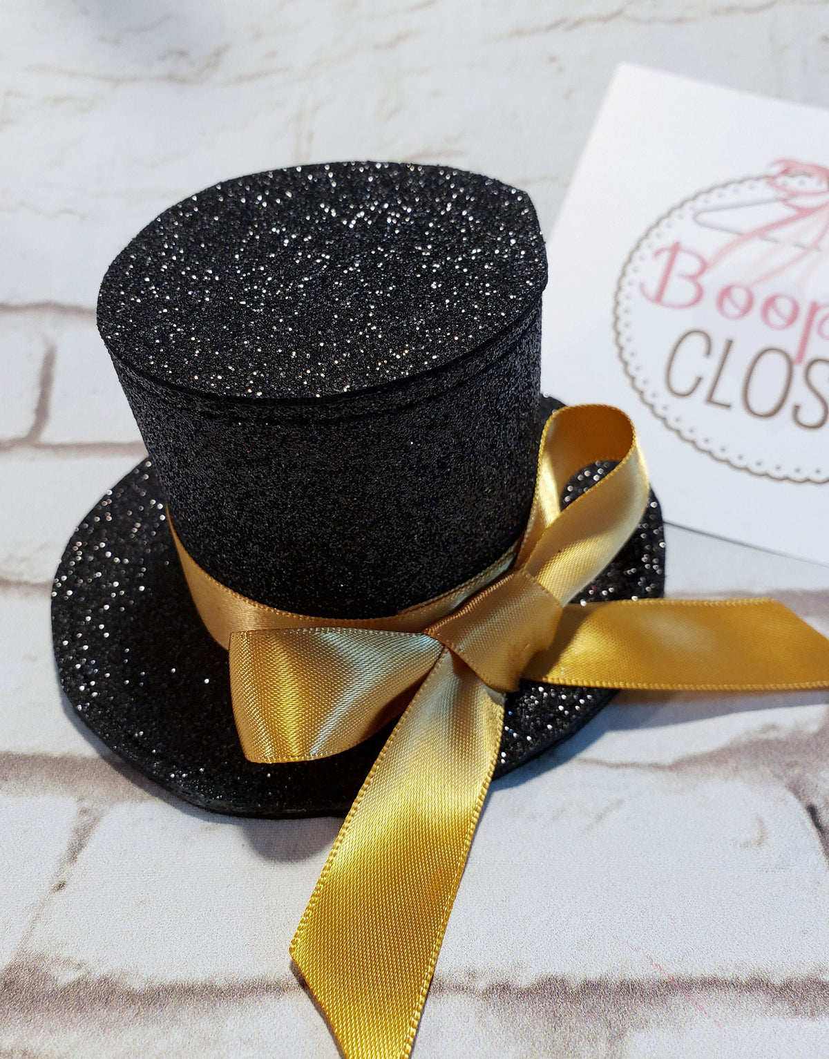 Flared Sparkle Mini Top Hat – Customizable Birthday Party Hat for Adults, Kids & Pets