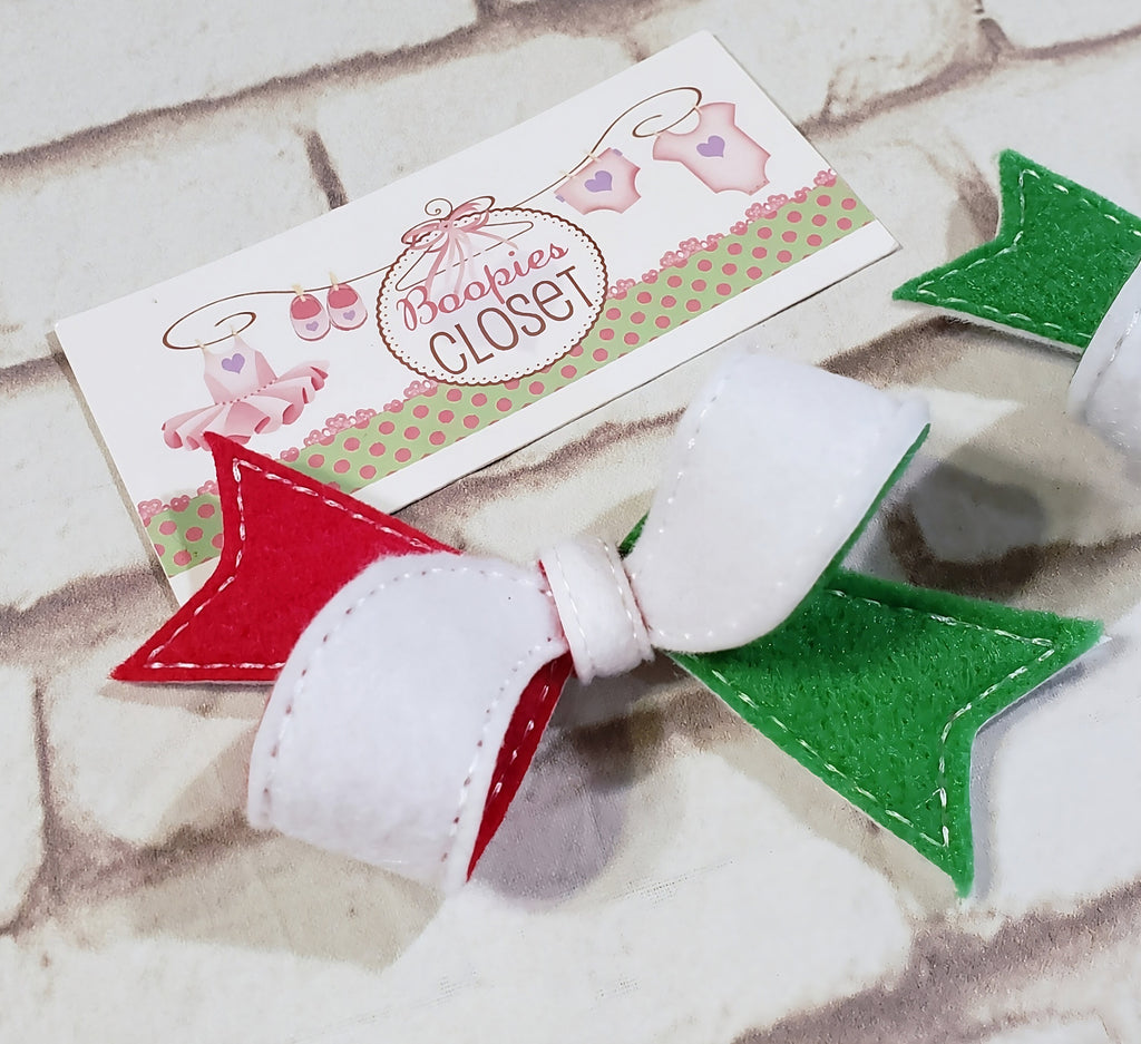 Twist 3D Felt Bow – Seasonal Holiday Barrette or Headband for Girls, Valentine's & Party Hair Accessory