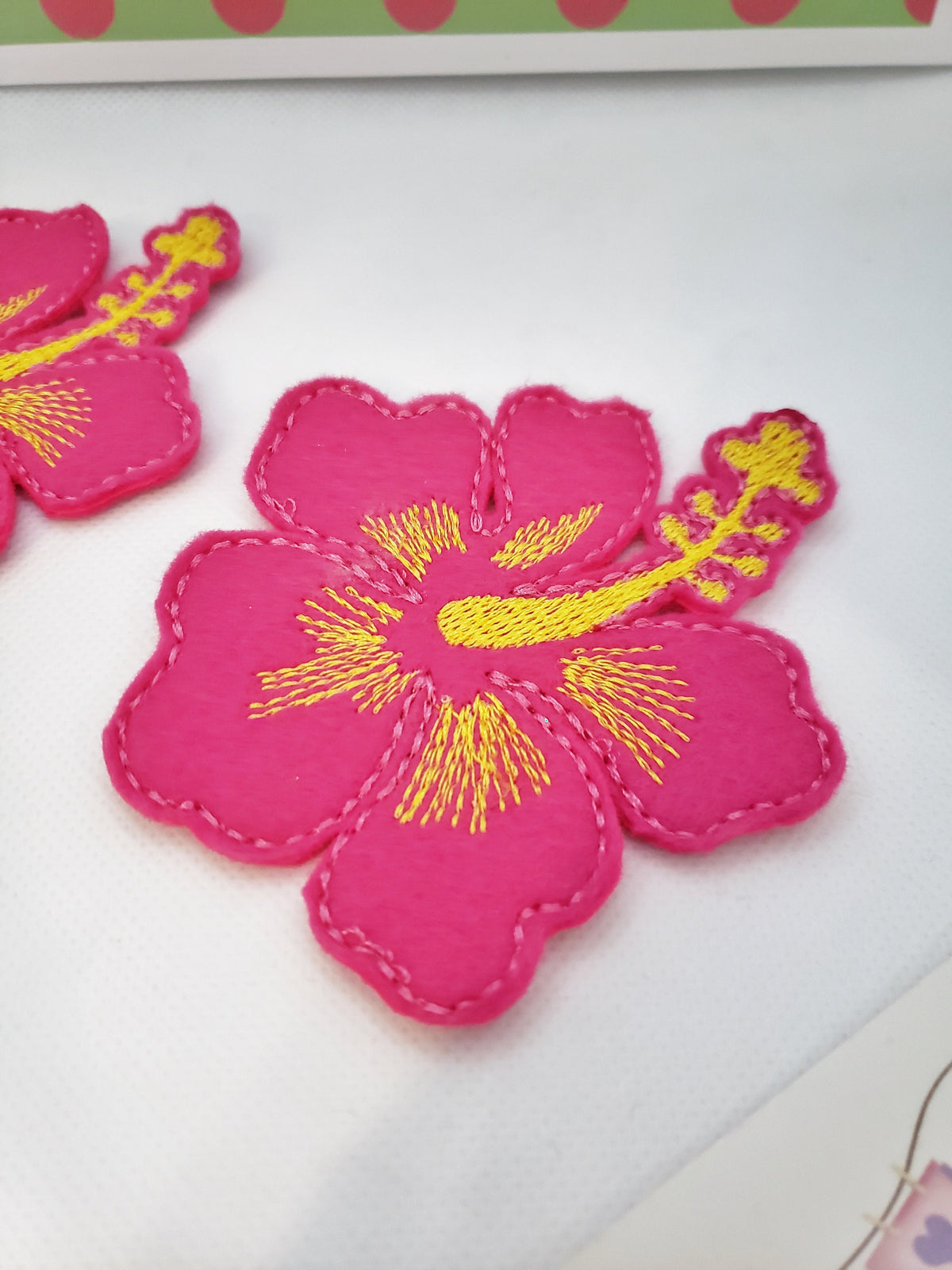 Tropical Hibiscus Flower Headband or Barrette – Hot Pink & Orange Hair Accessory for Women & Girls