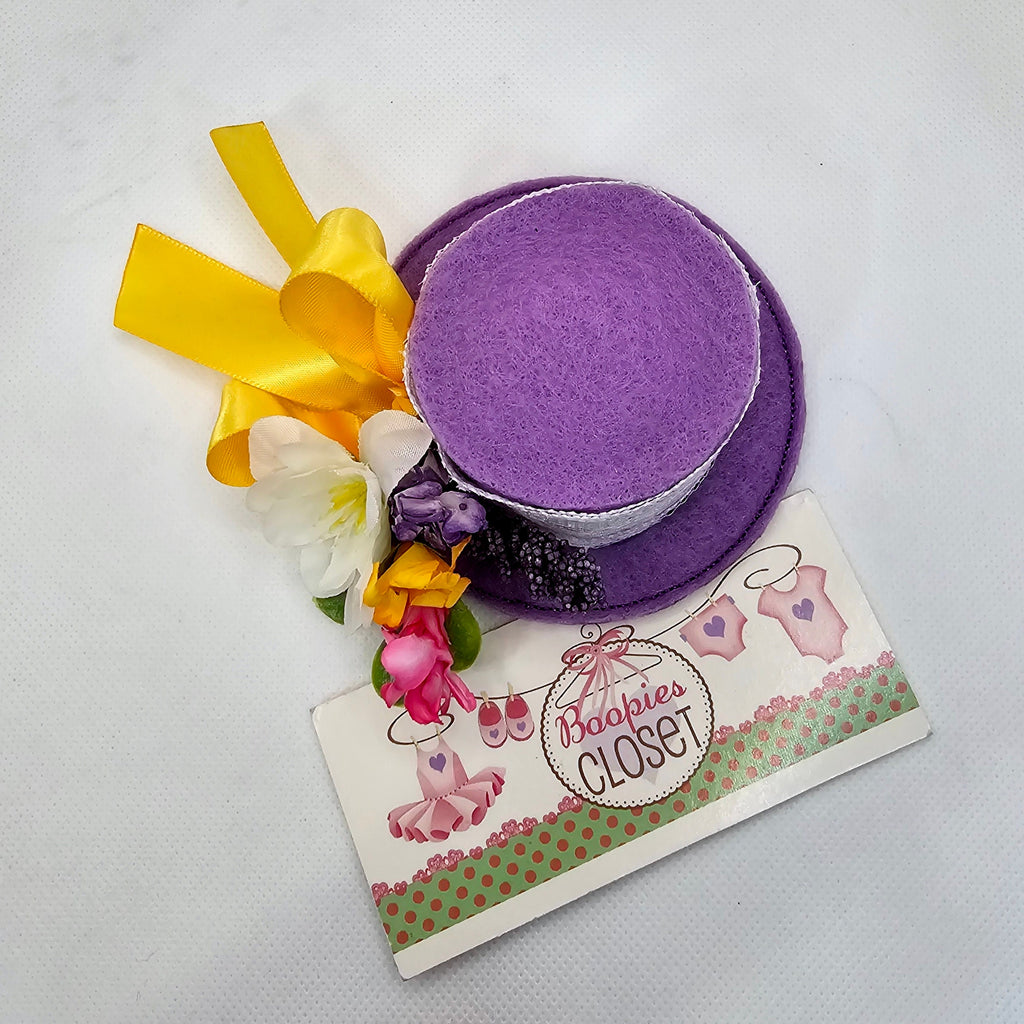 Spring Flower Mini Hat – Lace Easter Bonnet Party Hat for Women, Girls & Pets, Garden Fascinator