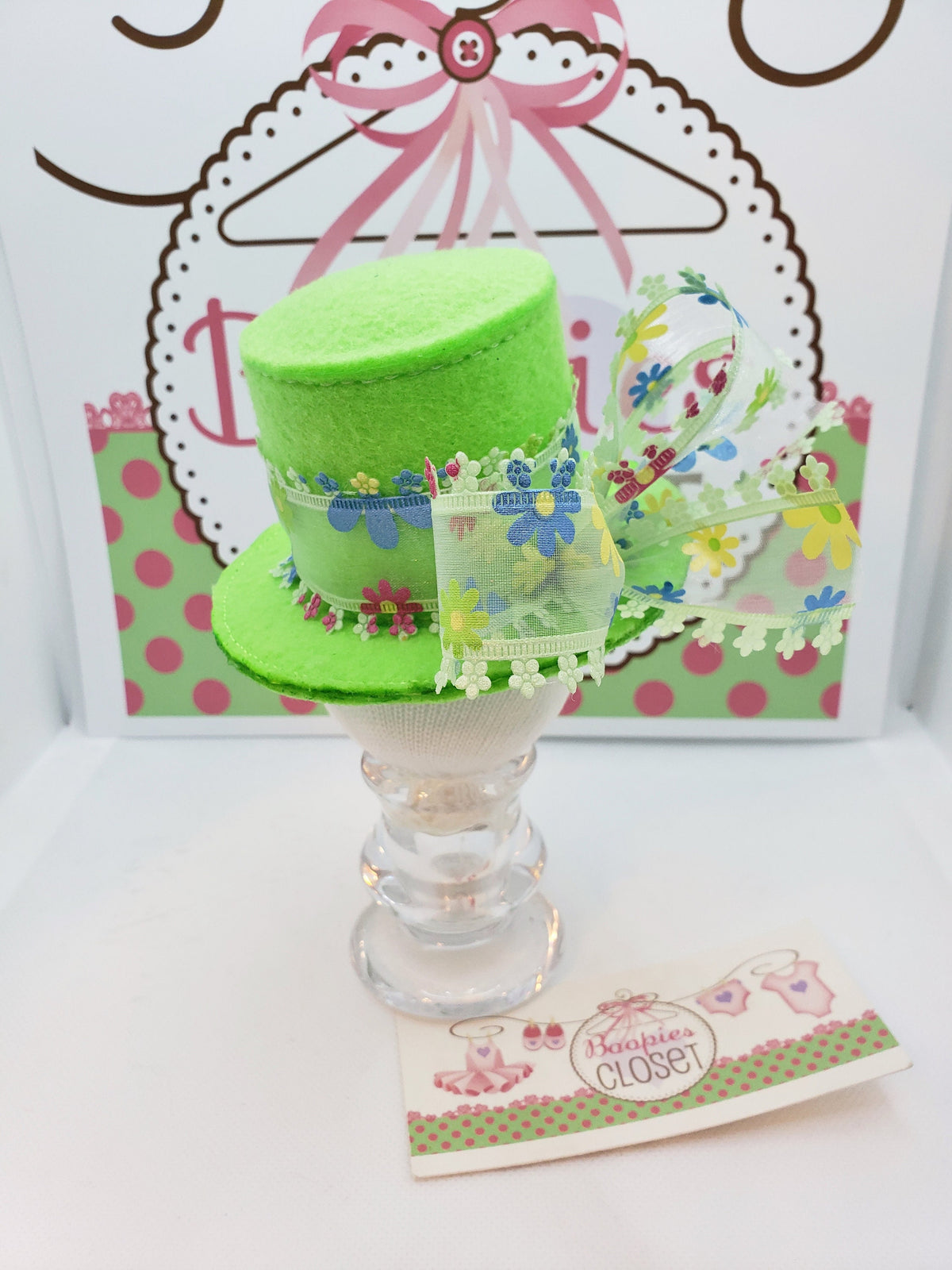 Floral Mini Top Hat – Spring Easter Bonnet Headband for Women, Kids & Pets, Garden Party Fascinator