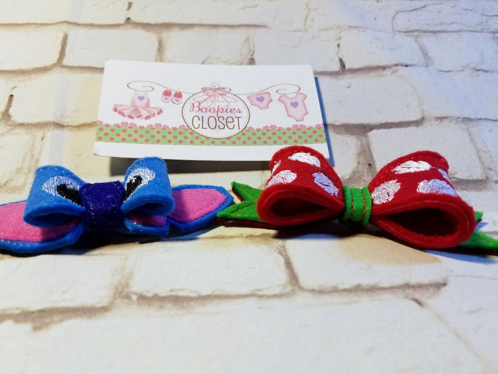 Blue Alien 3D Embroidered Bow – Sci-Fi Headband or Pet Bowtie, Space Costume Hair Accessory