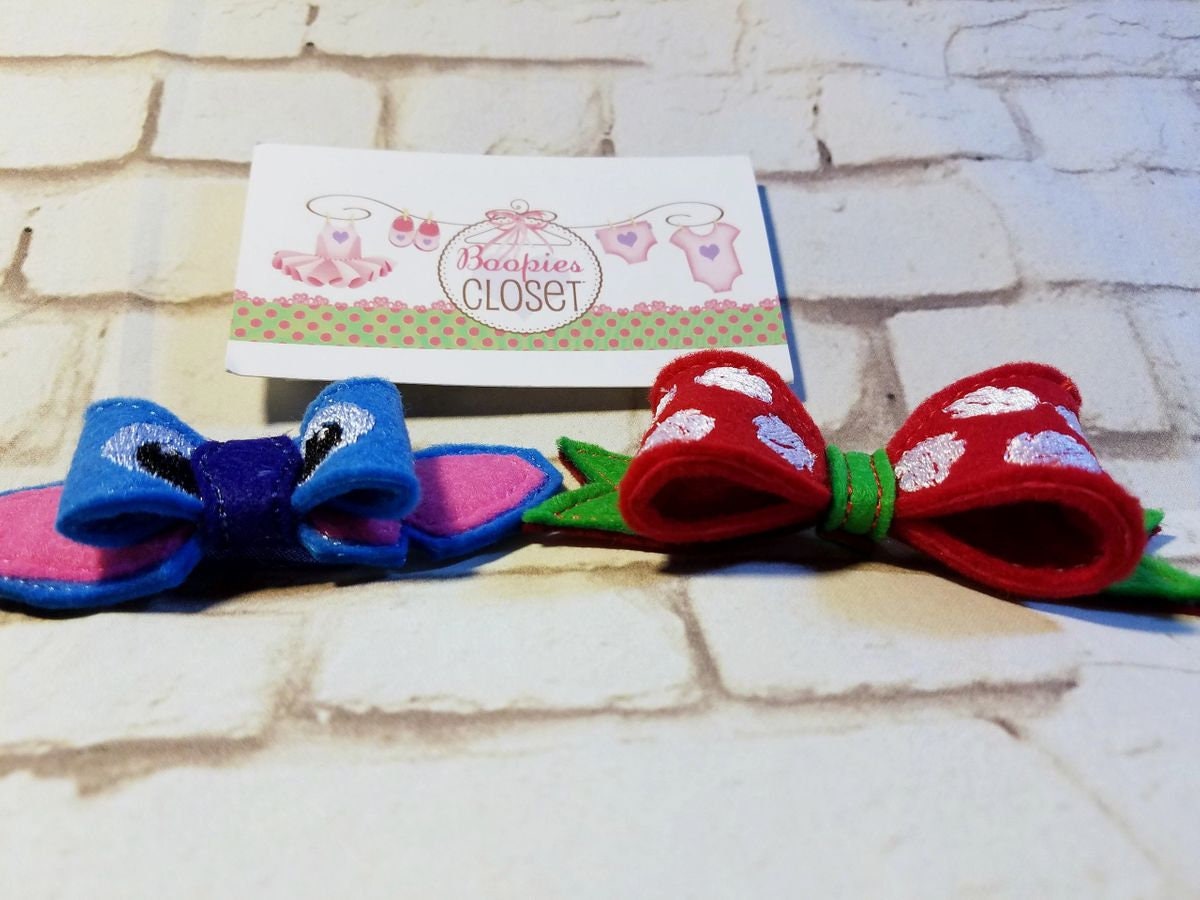 Blue Alien 3D Embroidered Bow – Sci-Fi Headband or Pet Bowtie, Space Costume Hair Accessory