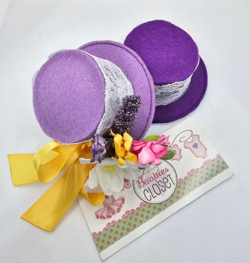 Spring Flower Mini Hat – Lace Easter Bonnet Party Hat for Women, Girls & Pets, Garden Fascinator