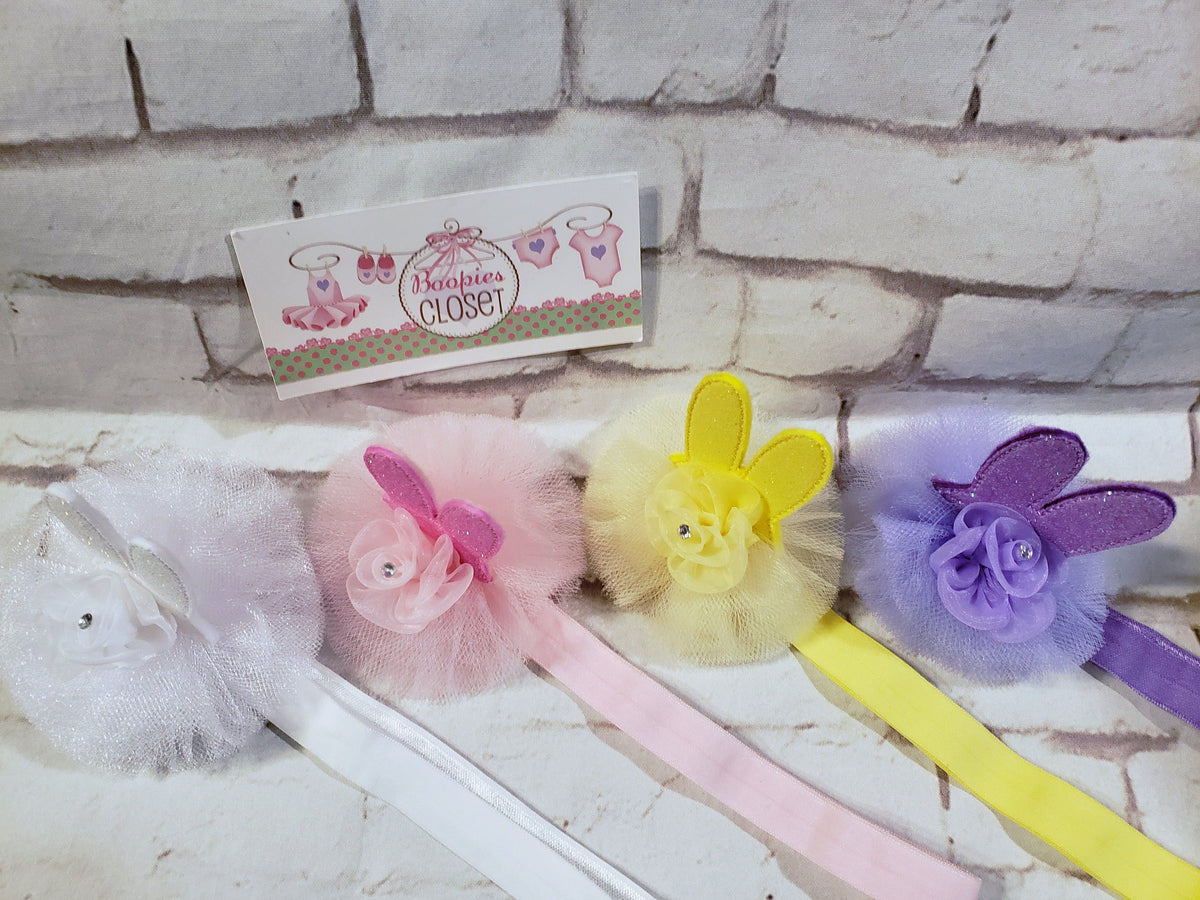 Sparkle Bunny Fascinator – Easter Rabbit Tulle Mini Hat Headband for Women & Girls