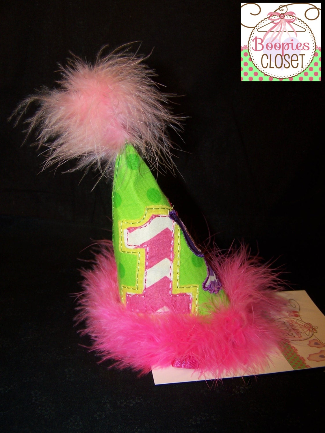 Custom Personalized Birthday Hat – Cone Party Hat for Kids, Babies & Pets, First Birthday Photo Prop
