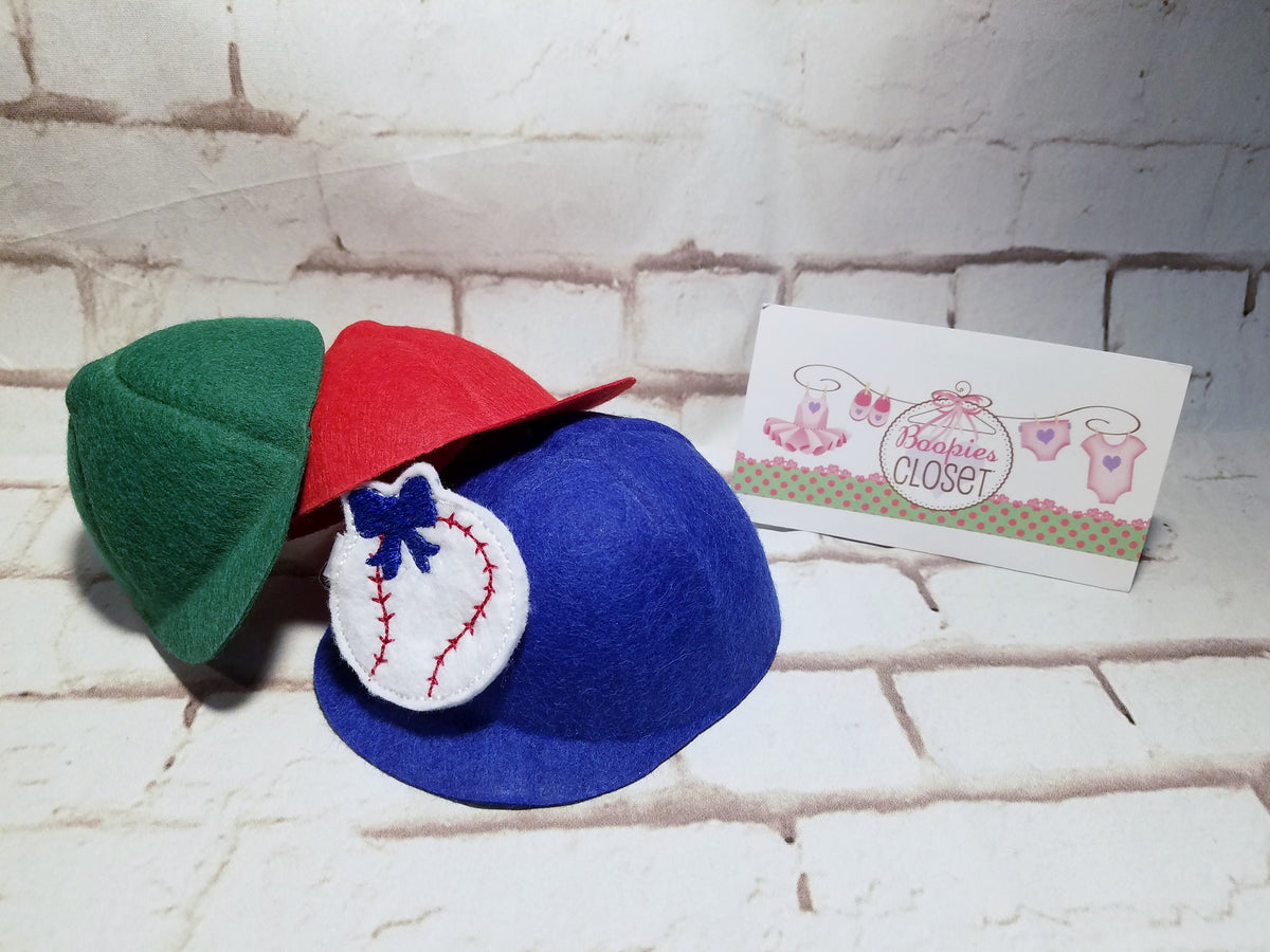 Baseball Mini Cap Headband – Embroidered Felt Ball Cap for Adults, Kids & Pets, Sports Hair Accessory