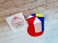 Custom Hot Dog Mini Top Hat – Novelty Food Felt Derby Hat, Funny Costume Fascinator for Adults & Kids