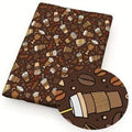 Coffee Cup Mini Hat: Coffee Themed Fabric, Petit Four Topping