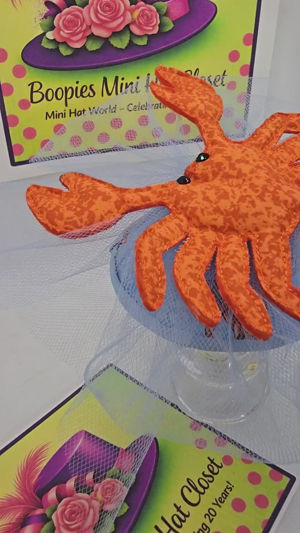 Whimsically Fun Crab Fascinator for Adults & Children